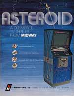 Asteroids Flyer - Midway, 1979