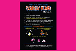 Donkey Kong Cocktail Instruction Card 2