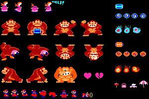 Donkey Kong Pixel Art