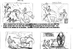 Dragon's Lair 1983 Movie Storyboards - 3