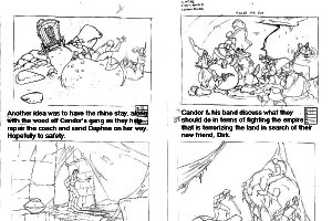 Dragon's Lair 1983 Movie Storyboards - 7