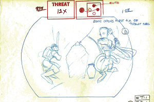 Production Sketch - Lizard King Fight