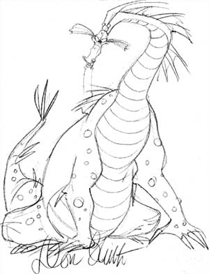 Dragon's Lair - Singe the Dragon Sketch