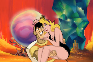 Dragon's Lair Wallpaper - Dirk and Daphnes, End Game Embrace