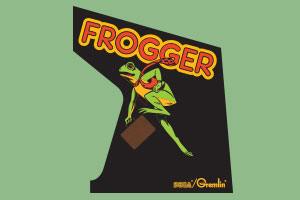 Frogger Arcade Graphic - Frogger Cabinet Side Art