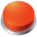 Button, Red 128x128 Icon