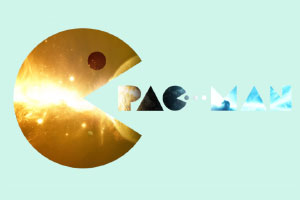 Pac-Man Wallpaper - Space Overlay