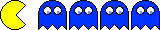Pac-Man Chases Ghosts - Lores Gif