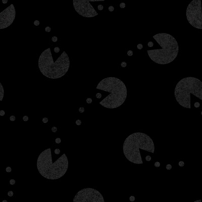 Pac-Man Seamless Background Image - Black Chalk