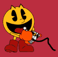 Pac-Man Playing a Game - Animated Gif