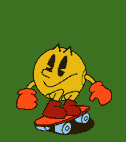 Pac-Man Skating - Animated Gif