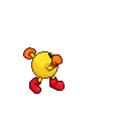 Pac-Man Punch Jump Spin - Animated Gif