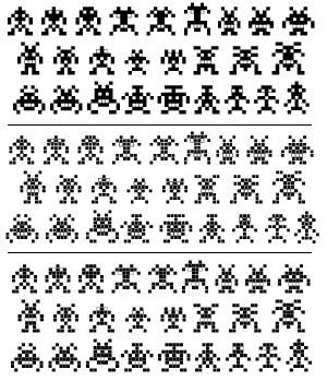 Space Invader Font - Binary Soldiers