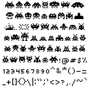 Space Invader Font - Pixel Invaders