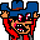 Angry Cowboy 128x128 Icon
