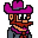 Pink Hatted Cowboy 128x128 Icon