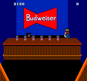 Tapper Arcade Screenshot - Budeweiser - Bonus Level