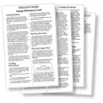 Dragon Wars Reference Sheets - PDF Download