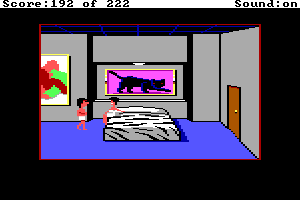 Leisure Suit Larry (Original) Screenshots - With Eve, in Bed