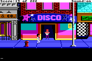 Leisure Suit Larry (Original) Screenshots - Disco Bouncer