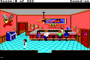 Leisure Suit Larry (Original) Screenshots - Inside Lefty's Bar