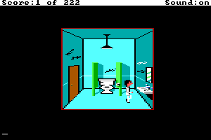 Leisure Suit Larry (Original) Screenshots - Lefty's Bathroom