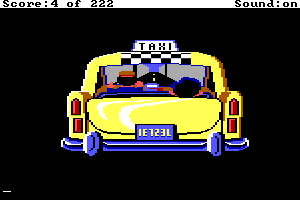 Leisure Suit Larry (Original) Screenshots - Taxi Ride