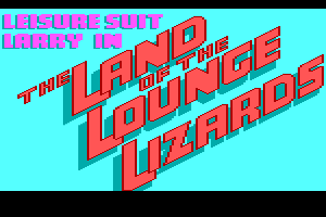 Leisure Suit Larry (Original) Screenshots - Title Screen