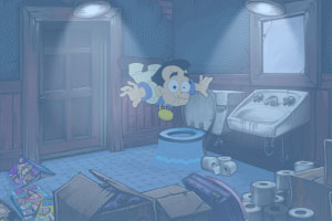 Leisure Suit Larry Reloaded Screenshots - Flushing the Toilet