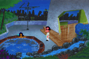 Leisure Suit Larry (VGA) Screenshots - The Hot Hot Tub