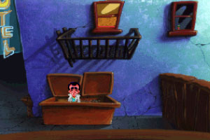 Leisure Suit Larry (VGA) Screenshots - Trash Bin Hammer