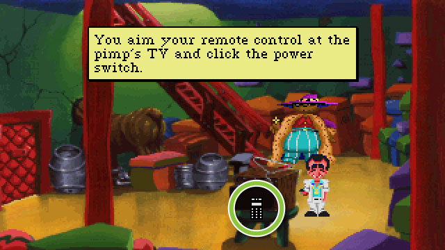 Use the Batteries in the Remote, and Change the TV Channel - Leisure Suit Larry: VGA Version - Game Guide and Walkthrough