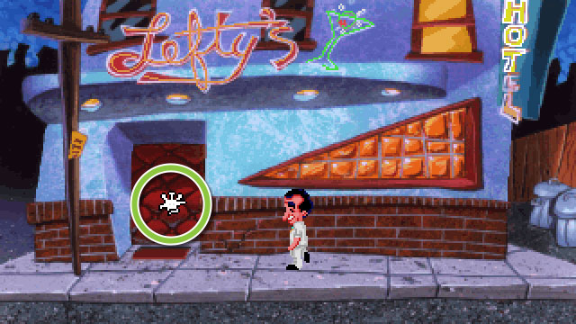 Entering Lefty's Bar  - Walkthrough - Leisure Suit Larry - VGA Version - Game Guide and Walkthrough