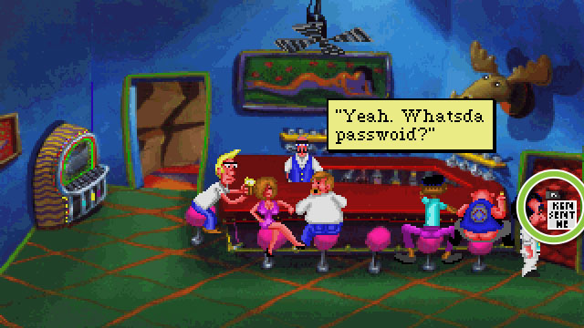 Get into the back room with the password - Leisure Suit Larry: VGA Version - Game Guide and Walkthrough