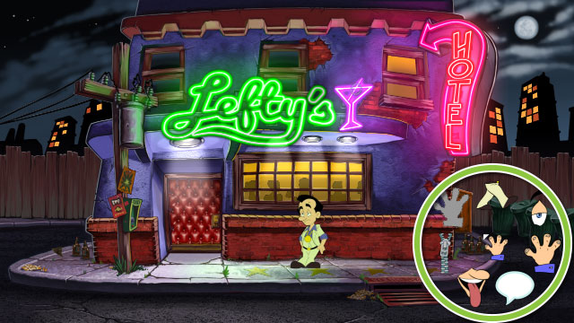 Accessing the action commands - Walkthrough - Leisure Suit Larry: Reloaded - Game Guide and Walkthrough