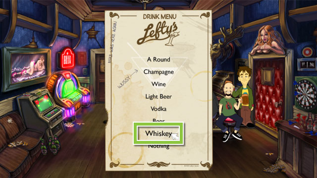Ordering a Shot of Whiskey - Walkthrough - Leisure Suit Larry: Reloaded - Game Guide and Walkthrough
