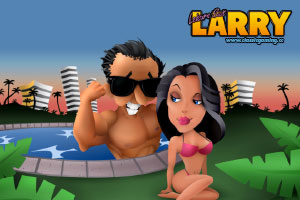 Leisure Suit Larry Wallpaper and Background Images - Larry and Patti, Poolside