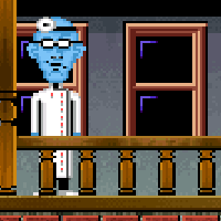 Maniac Mansion Character - Dr. Fred