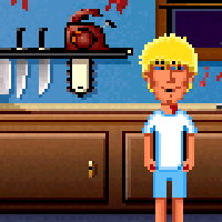 Maniac Mansion Character - Jeff Woodie
