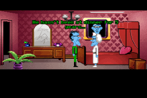 Maniac Mansion Screenshot - Edna and Ed Have a Talk