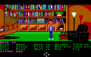 Maniac Mansion Screenshot - The Library