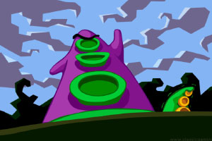 Maniac Mansion Wallpaper - Rise of the Purple Tentacle (DOTT)