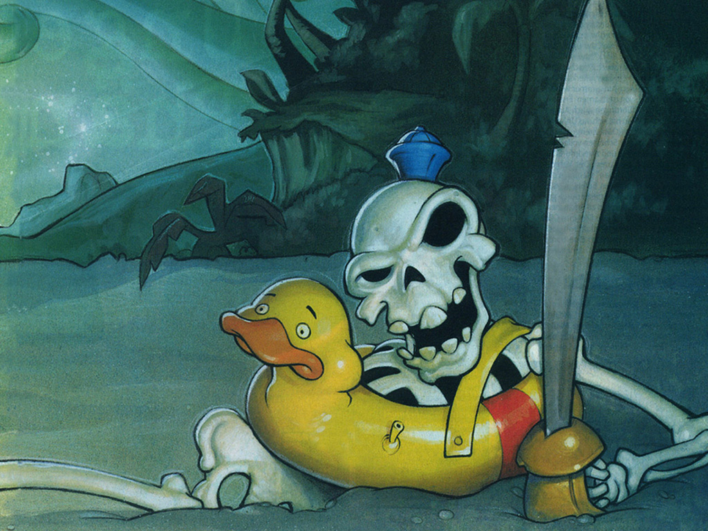 Wallpaper of the Month: Undead Zombie with a Rubber Ducky