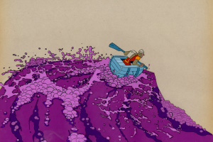 Cels - Dirk Riding Rapids