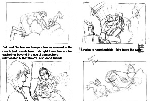 Dragon's Lair 1983 Movie Storyboards - 6