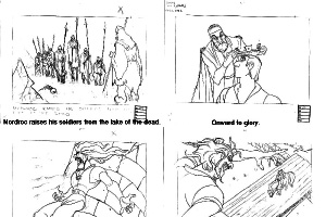 Dragon's Lair 1983 Movie Storyboards - 9