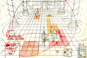 Production Sketch - Dark Knight Path