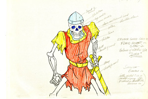 Production Sketch - Dirk Dead