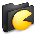 Pac-Man Folder (Blk) 128x128 Icon