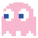 Pixel Pink Ghost 128x128 Icon
